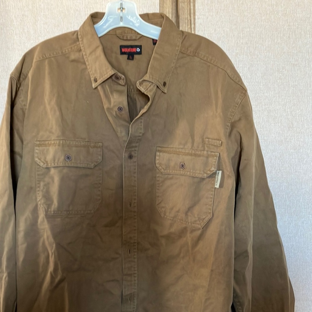 Wolverine Brown Lightweight Shirt Jacket xl